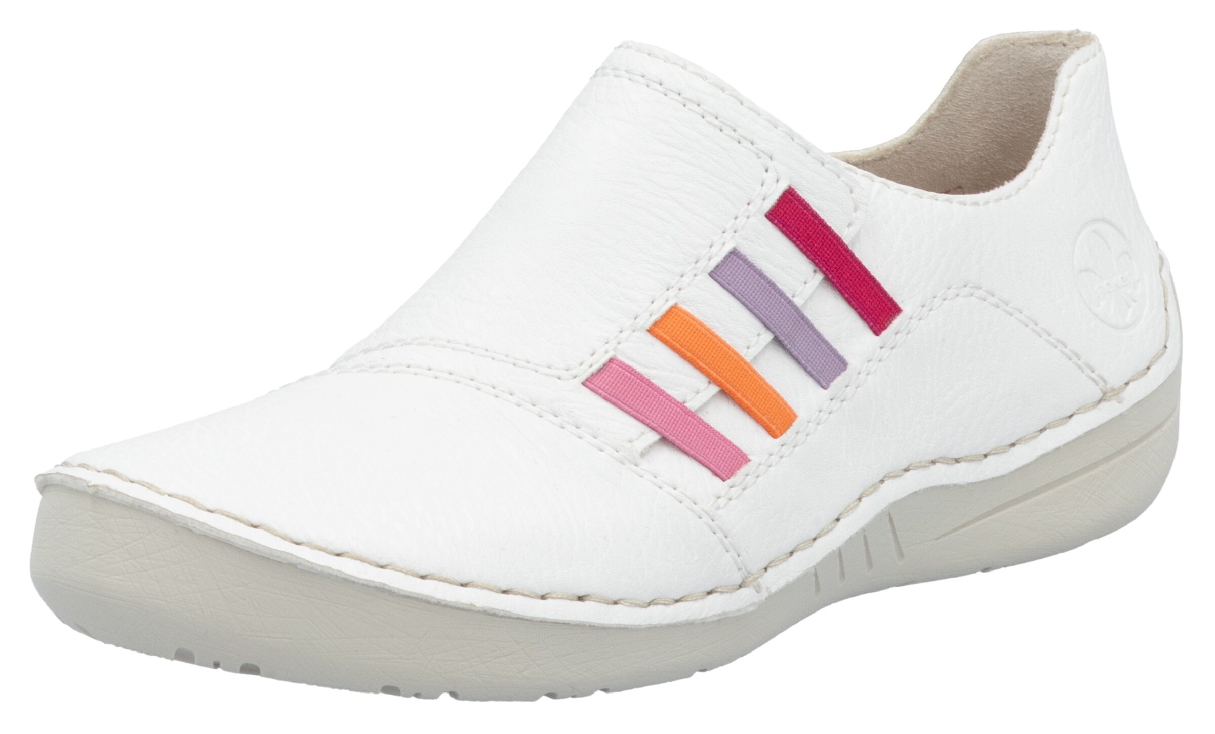 Rieker Slip On in Weiß: Vorderseite