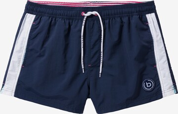 bugatti Board Shorts in Blue: front