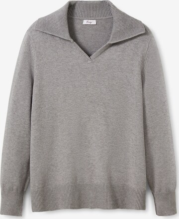 Pullover di SHEEGO in grigio: frontale