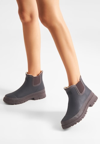 WODEN Rubber boot 'Liv Waterproof' in Black: front