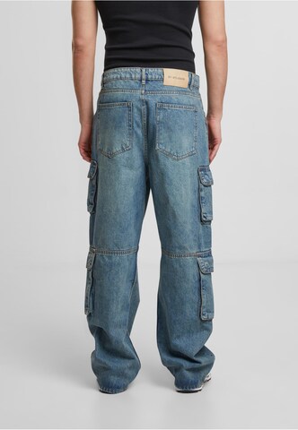 2Y Studios Loosefit Τζιν cargo 'Aidan' σε μπλε