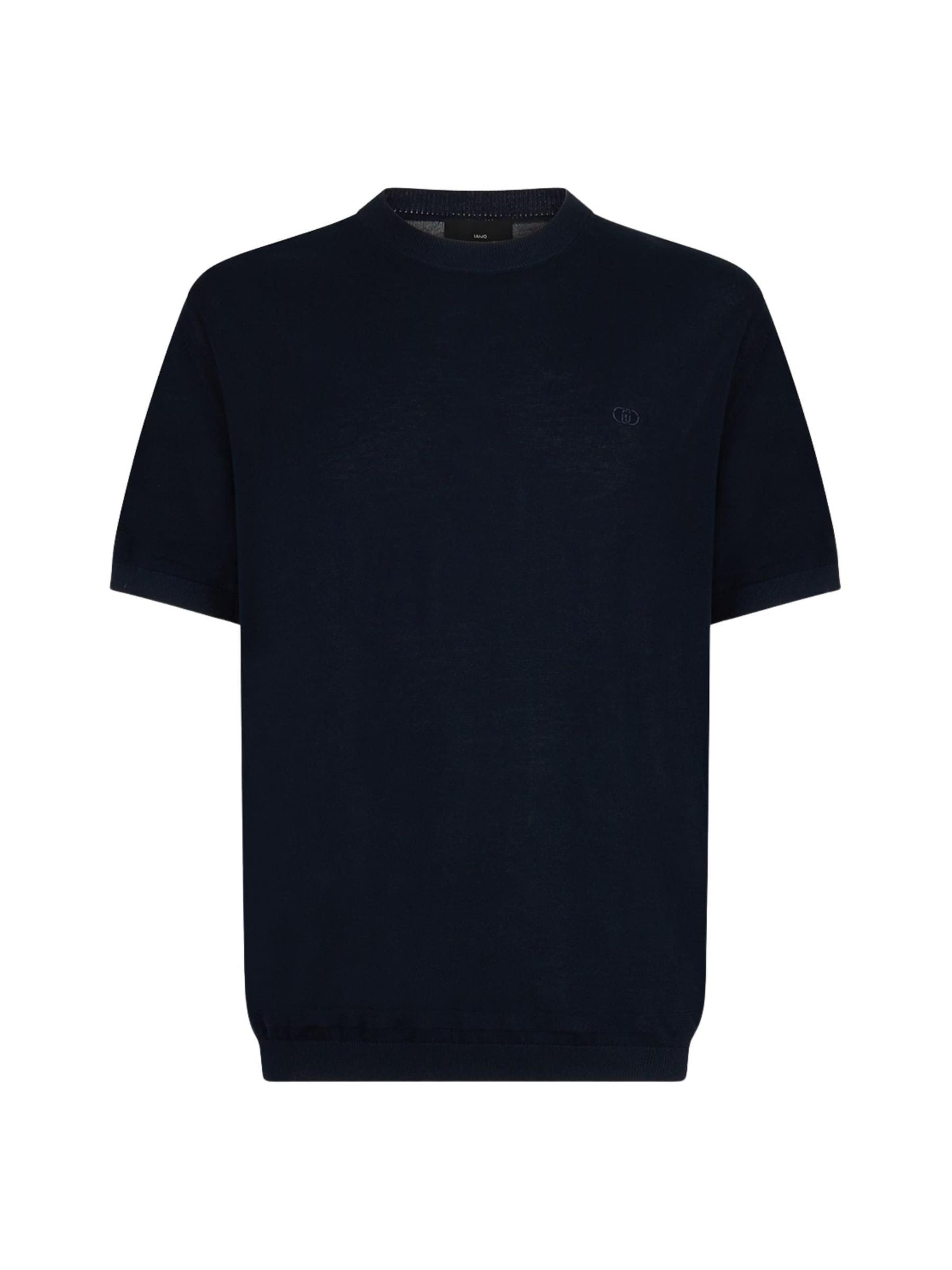 Liu Jo Sweater 'LIU JO UOMO MAGLIA SHORTCREPE Maglieria' in Blue: front