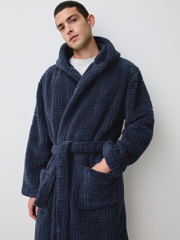 Next - Roupão comprido em azul