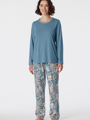 Pyjama ' Comfort Nightwear ' SCHIESSER en bleu : devant