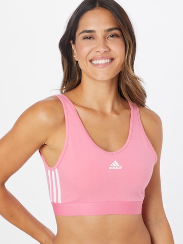 ADIDAS SPORTSWEARBustier Sportski grudnjak - roza boja: prednji dio