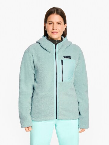ZIENER Athletic Fleece Jacket 'Juha-Z' in Blue: front