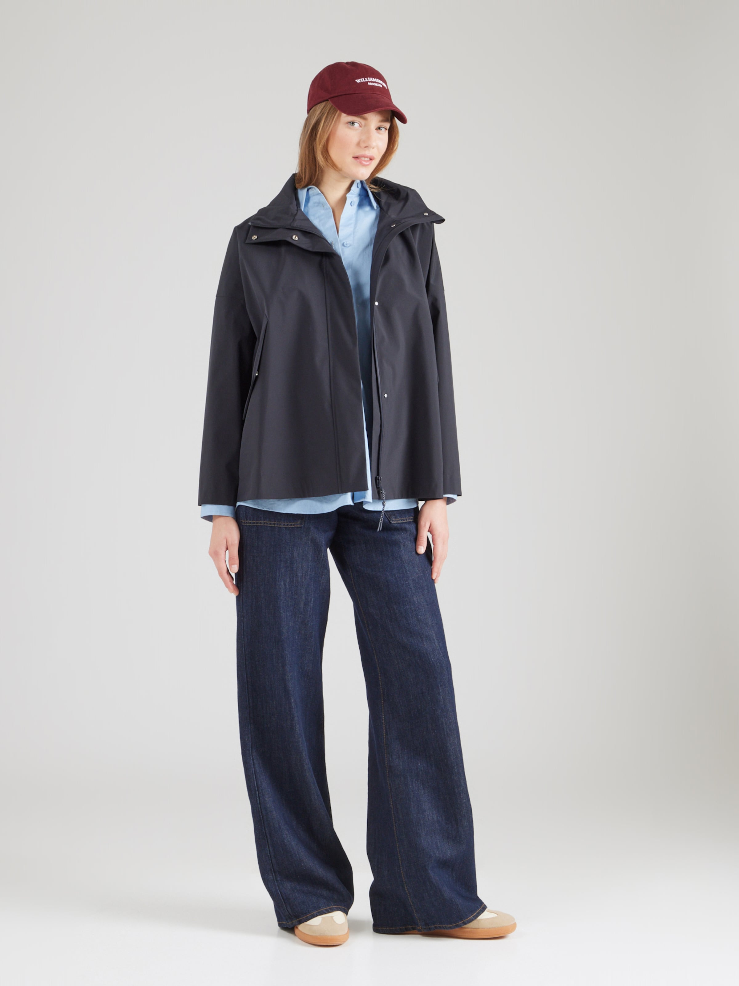 MAX MARA LEISURE ジャケット PRESTON 012 2516021027 Max Mara Leisure Between-Season Jacket 'PRESTON' in Marine