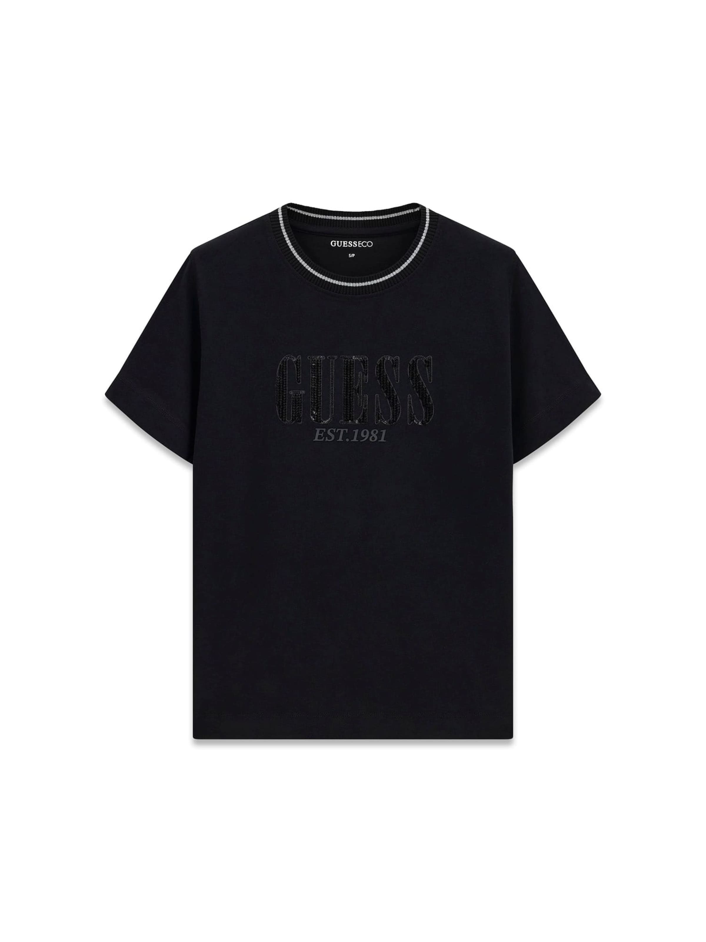 GUESS Camiseta en XS en negro, Vista del producto