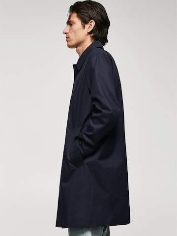 Manteau mi-saison 'CHAYTON' MANGO MAN en bleu