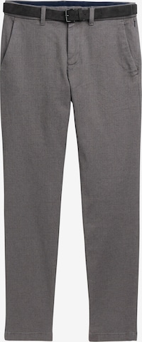 Pantalon chino 'Travis' TOM TAILOR en gris : devant