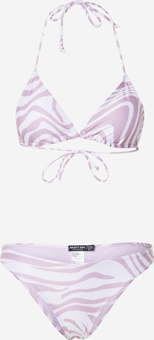 Nasty Gal Triangel Bikini 'Saron' i lilla