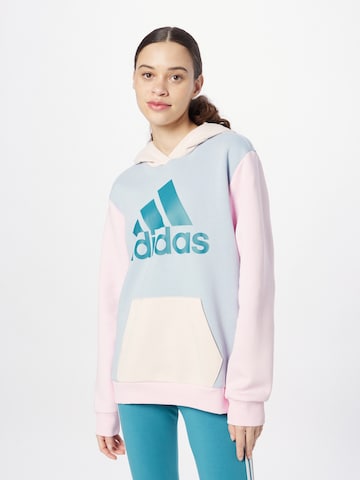 ADIDAS SPORTSWEAR Μπλούζα φούτερ 'Essentials Logo friend Fleece' σε μπλε: μπροστά