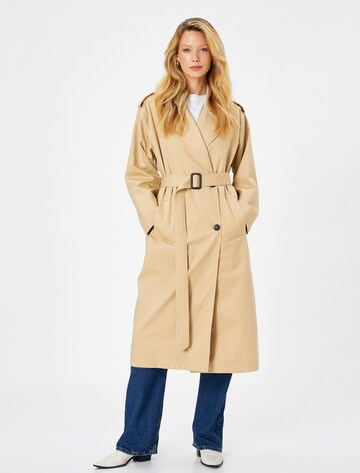 Koton Between-Seasons Coat in Beige
