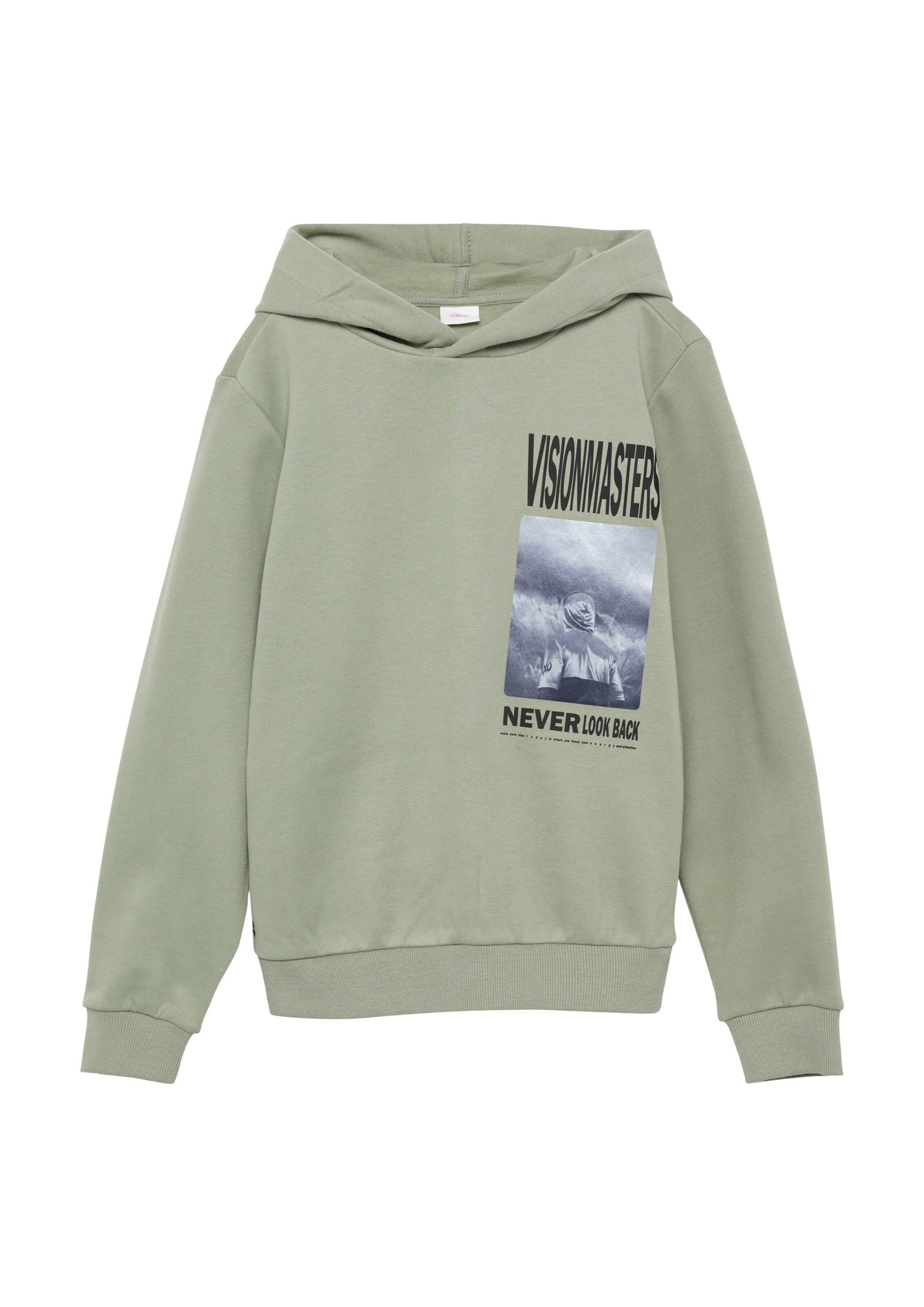 s.Oliver Sweatshirt in Grün: Vorderseite