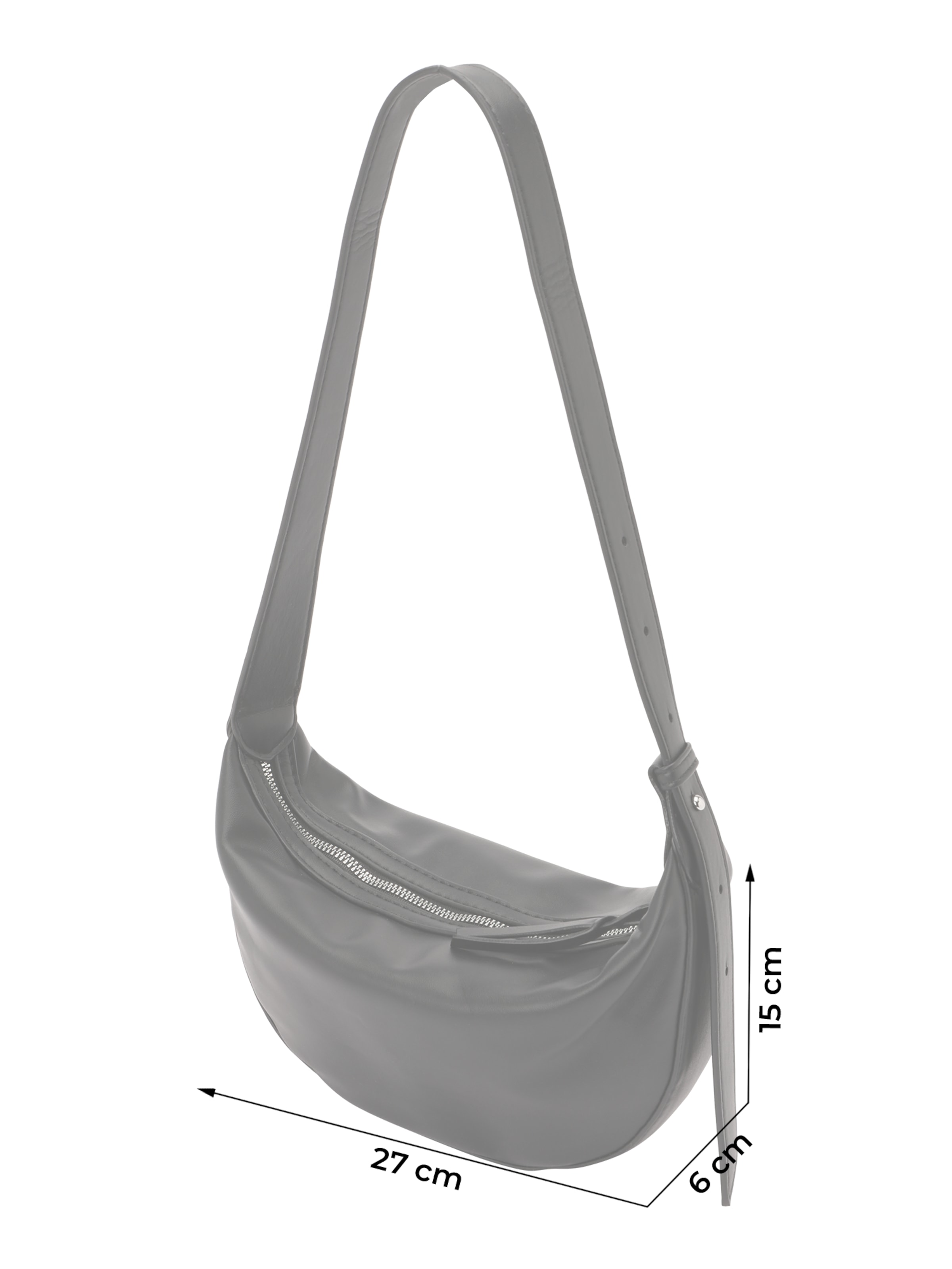 Borsa a spalla 'PCTESSA' di PIECES in nero