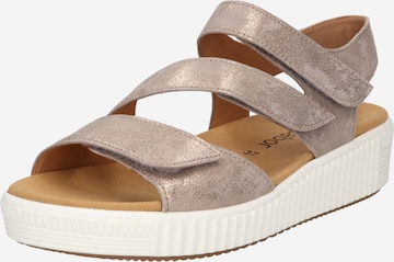 GABOR Strap Sandals 'Caruso' in Beige: front
