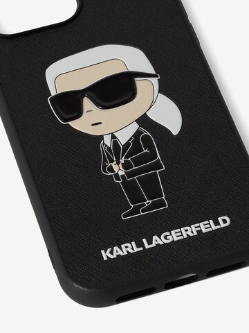 Karl Lagerfeld Smartphone Case ' Ikonik 2.0 iPhone 14 Pro ' in Black