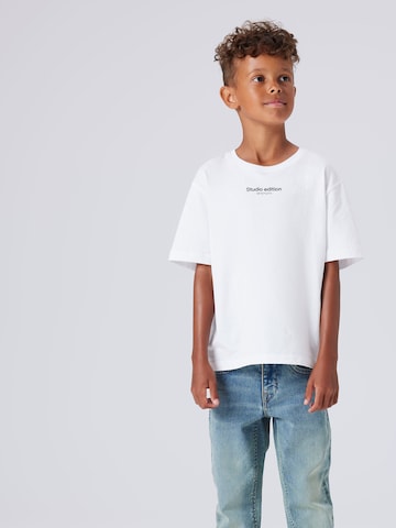 Coupe slim Jean 'NKMSILAS' NAME IT en bleu