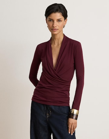 Lauren Ralph Lauren Μπλουζάκι σε κόκκινο: μπροστά