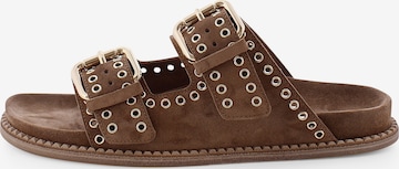 Kennel & SchmengerNatikače s potpeticom 'MIMI' - smeđa boja: prednji dio