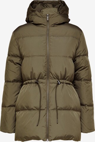 SELECTED FEMME Winter Jacket 'Alina' in Green: front