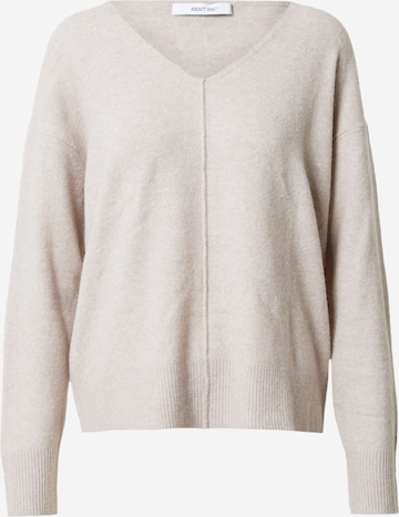 ABOUT YOU Pullover 'Asta' in Beige: predná strana