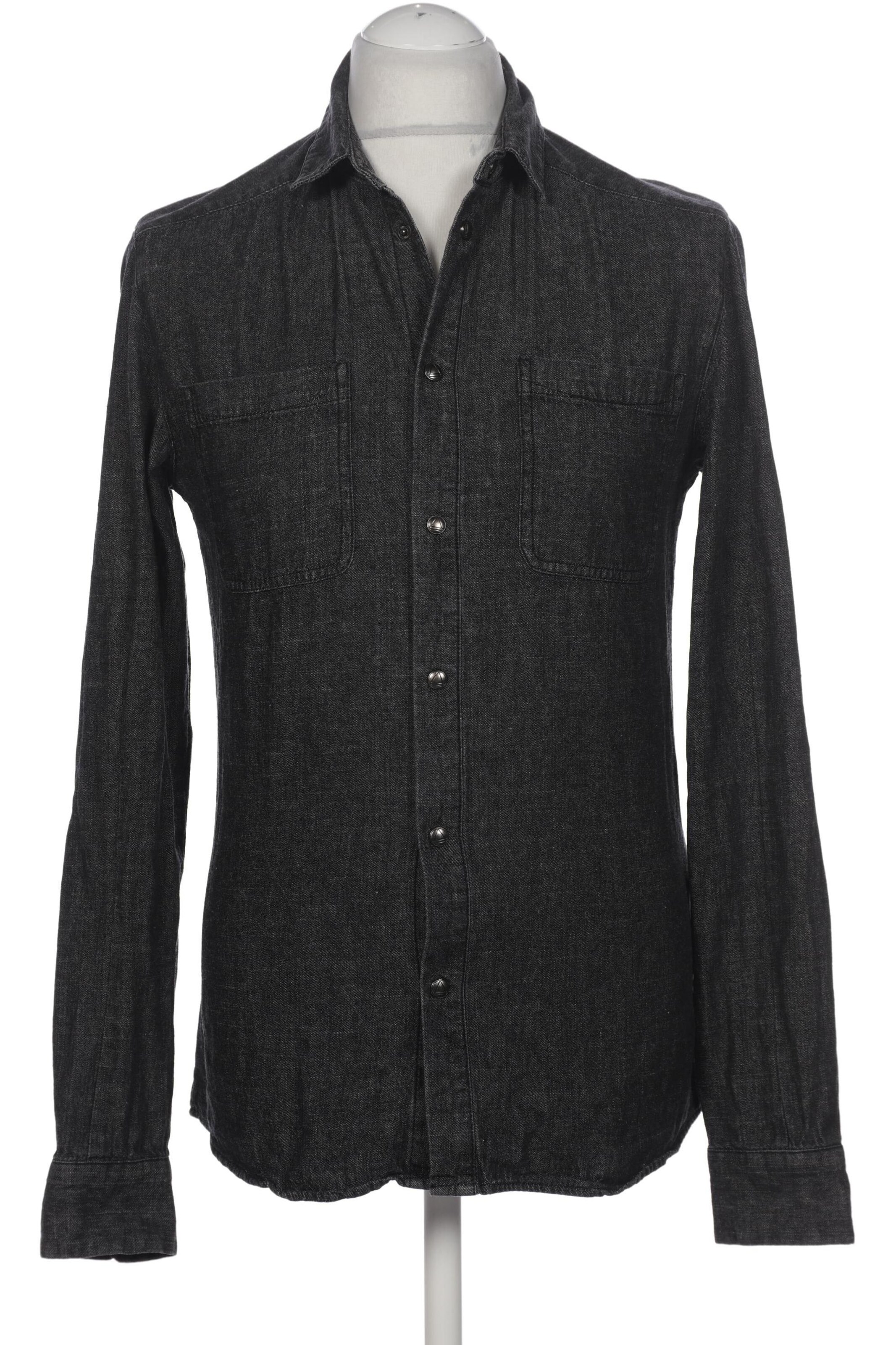 ELEVEN PARIS Button Up Shirt in M in Grey: front