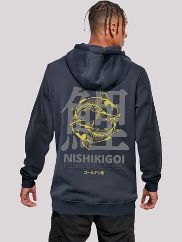 Sweat-shirt 'Koi Golden Gai' F4NT4STIC en bleu : devant