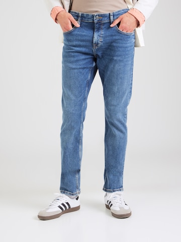 QS Slimfit Kavbojke 'RICK' | modra barva: sprednja stran