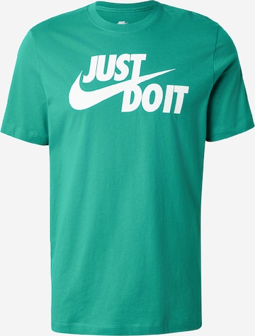 Nike Sportswear Tričko 'Swoosh' – zelená: přední strana
