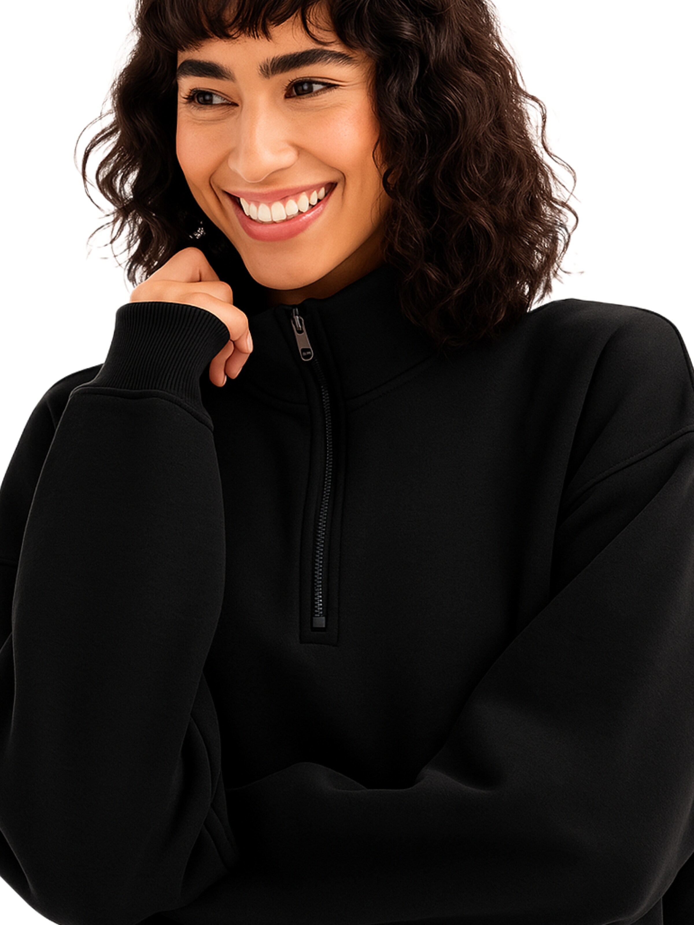 Justever Sweatshirt 'Ana6' in Zwart