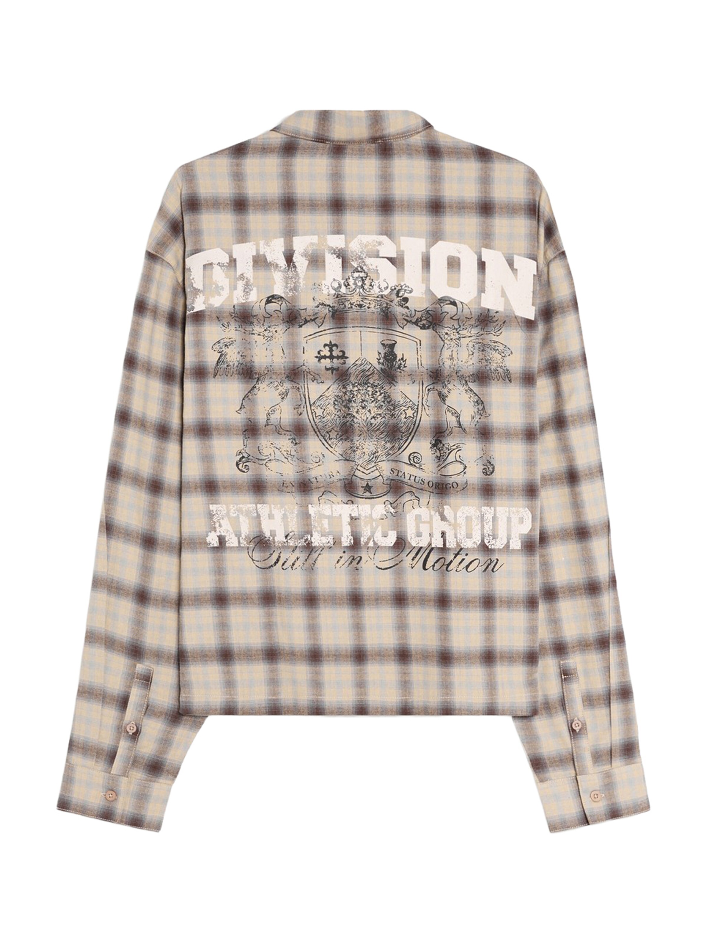 Bershka Regular fit Button Up Shirt in Brown