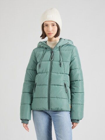 QS Winterjas in Groen: voorkant