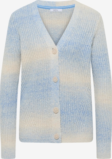 CECIL Strickjacke in sand / hellblau, Produktansicht