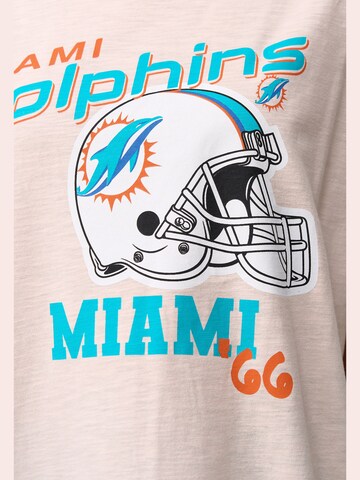 Recovered Shirt 'Miami Dolphins' in Roze