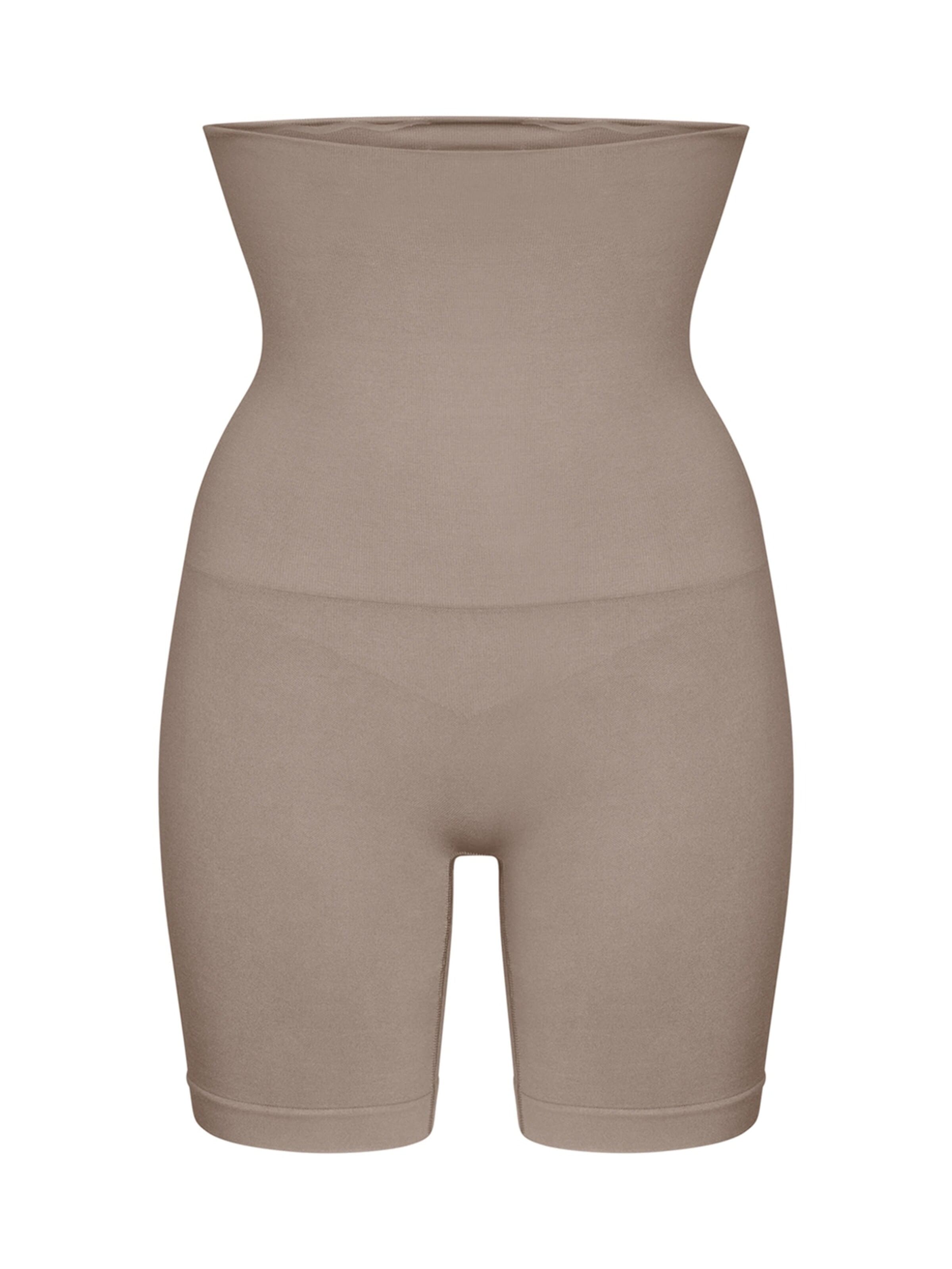 cfab - Pantalón moldeador 'High Waisted Shaping Shorts' en gris: frente