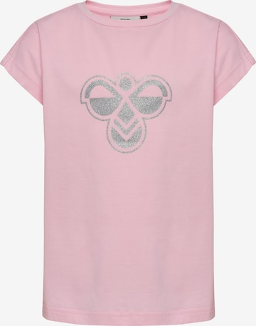Hummel Shirt in Roze: voorkant