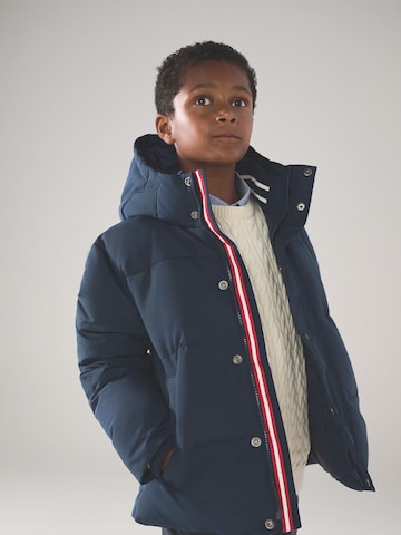 Superdry Палто в синьо: отпред