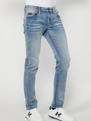 KOROSHI Slimfit Jeans i blå