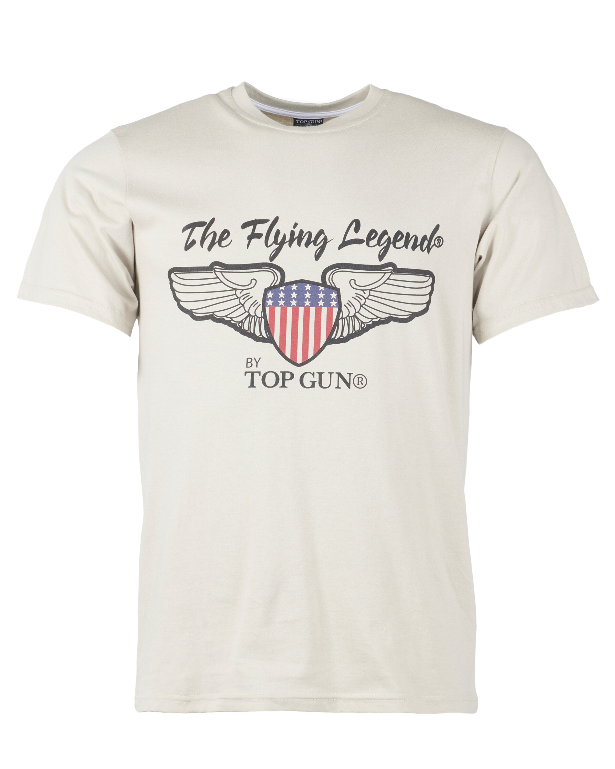 TOP GUN Shirt '20193027 ' in Beige: voorkant