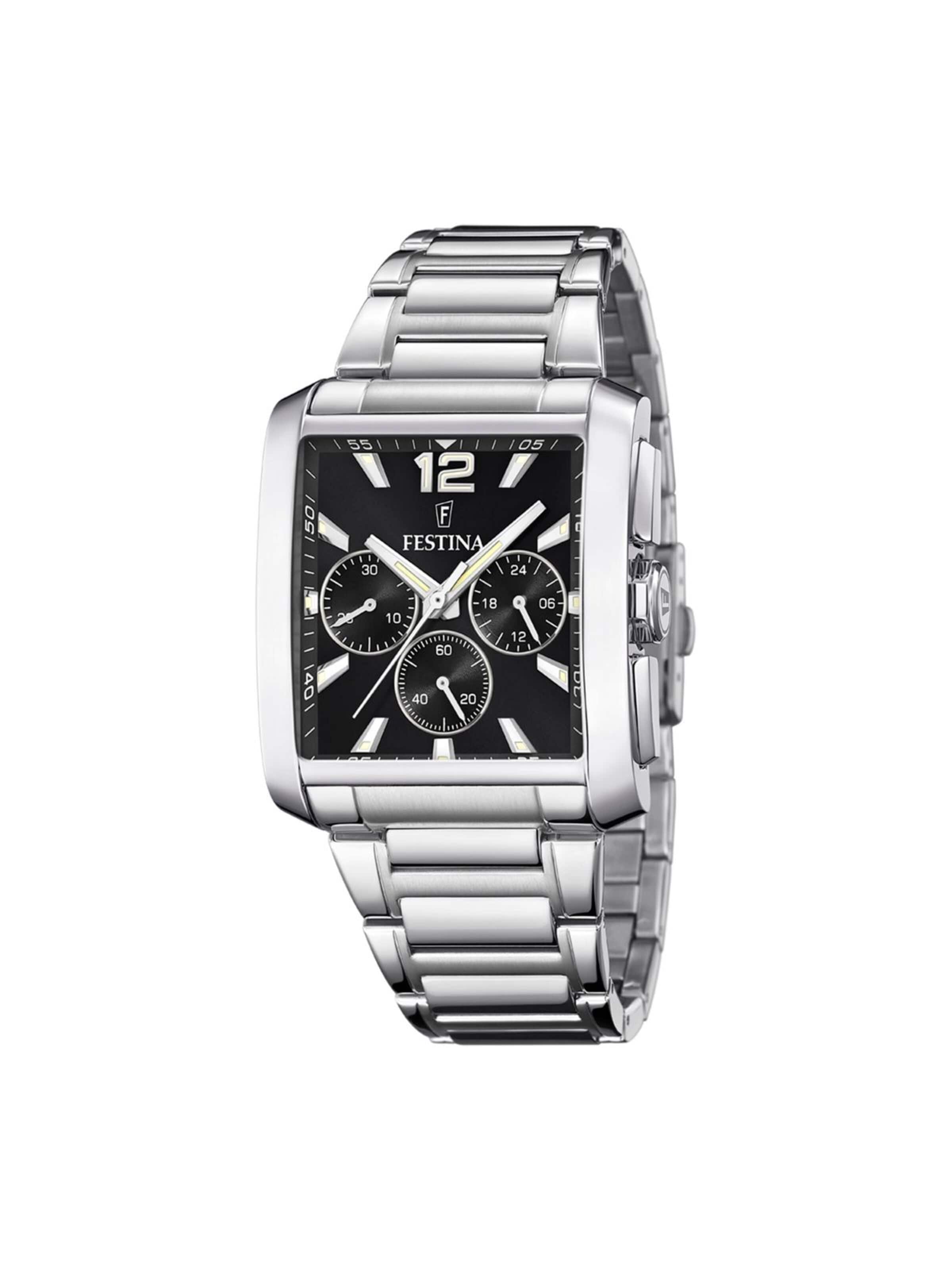 Montre à affichage analogique FESTINA en noir : devant