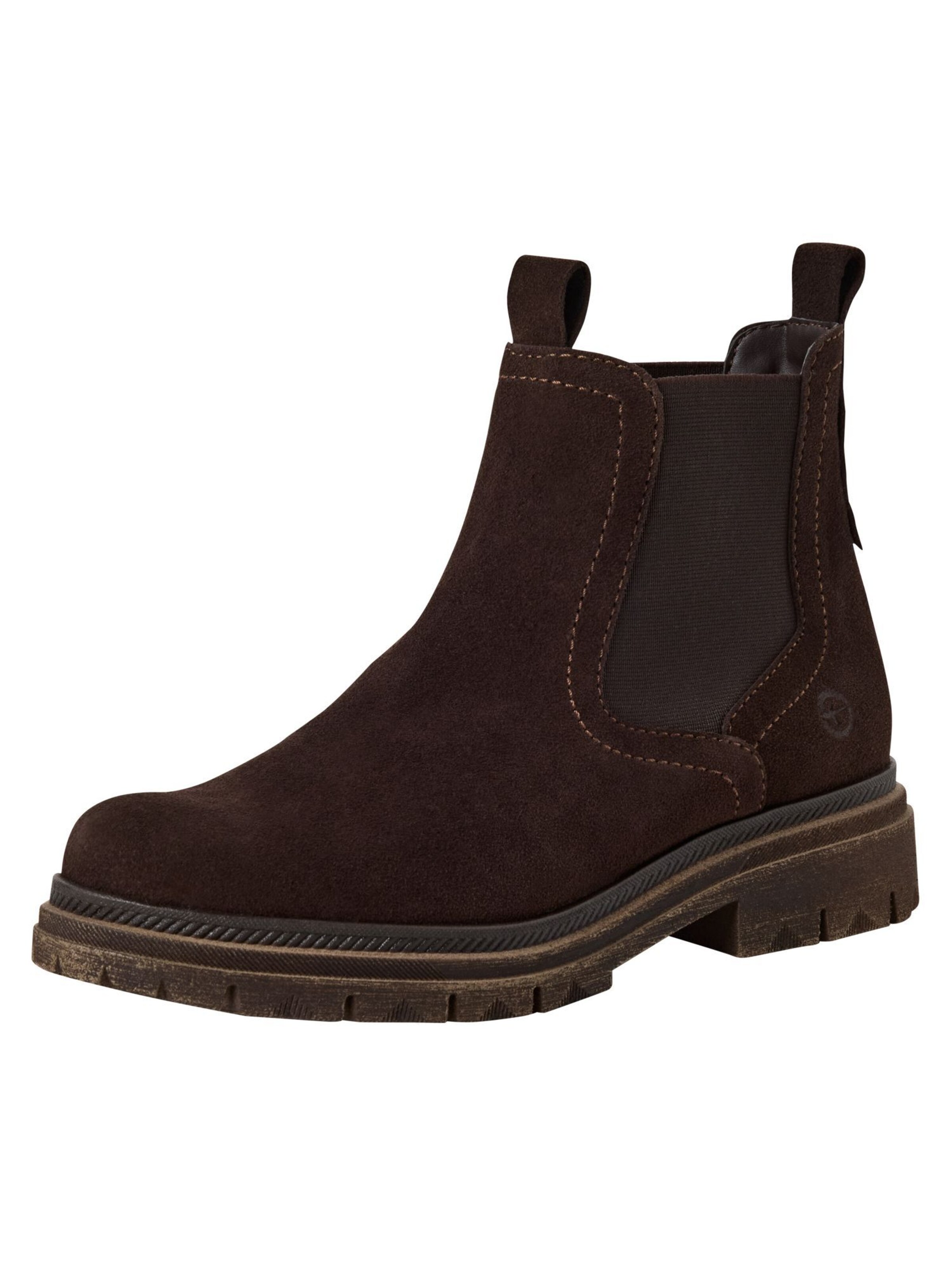 Tamaris Chelsea boots in Brown: front