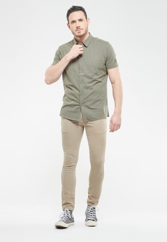 Le Temps Des Cerises Regular Chino Pants 'JOGG' in Beige