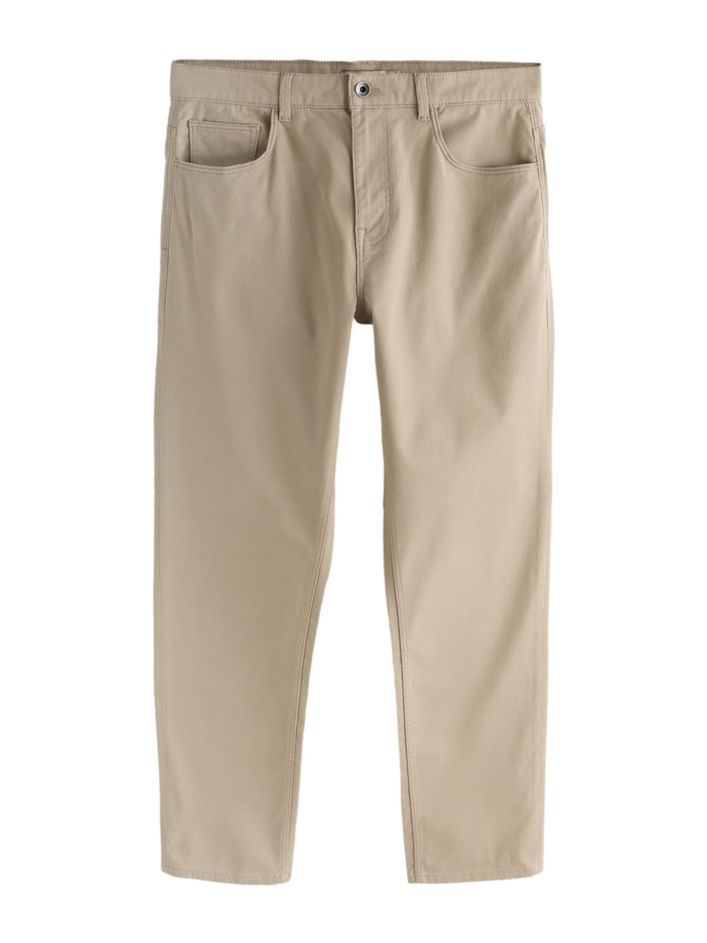 Coupe slim Pantalon Next en beige : devant