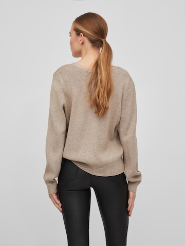 VILA Sweater 'RIL' in Brown