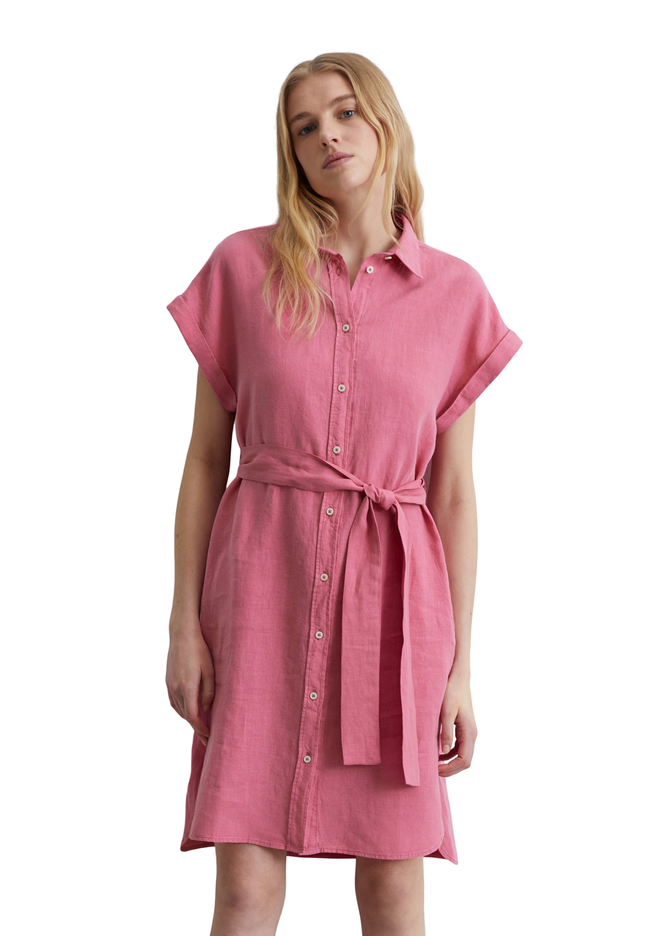 Marc O'Polo Blousejurk in Roze: voorkant