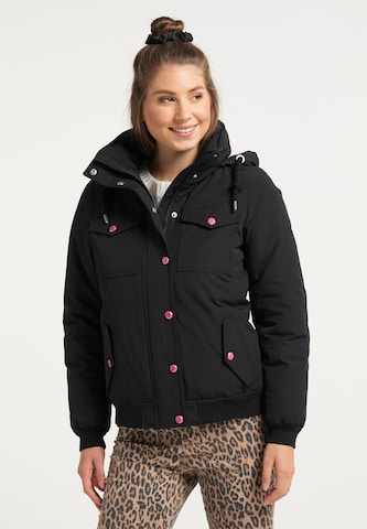 MYMO Winter Jacket in Black: front