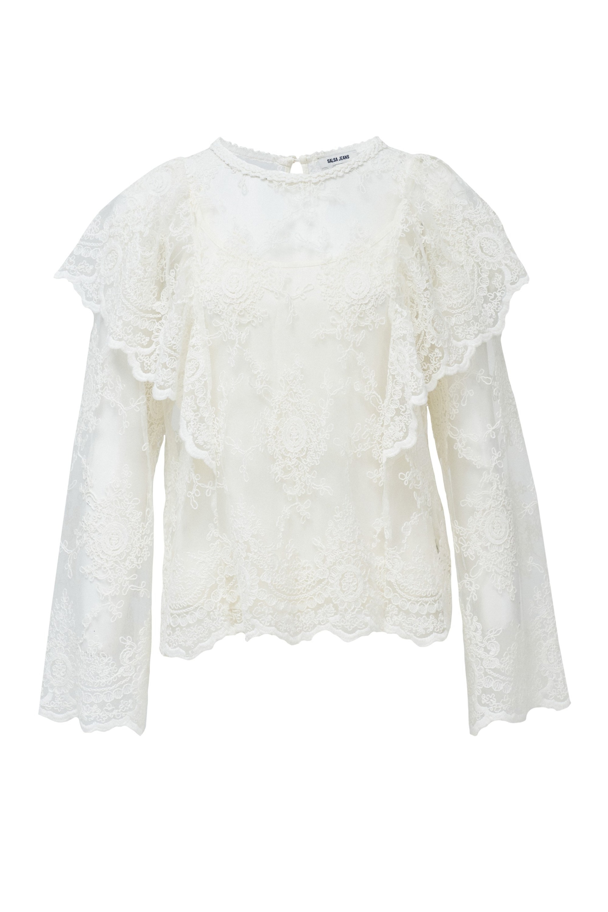 Salsa Jeans Blouse in Beige: voorkant