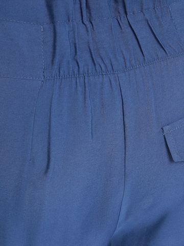 Bershka Wide Leg Plissert bukse i blå