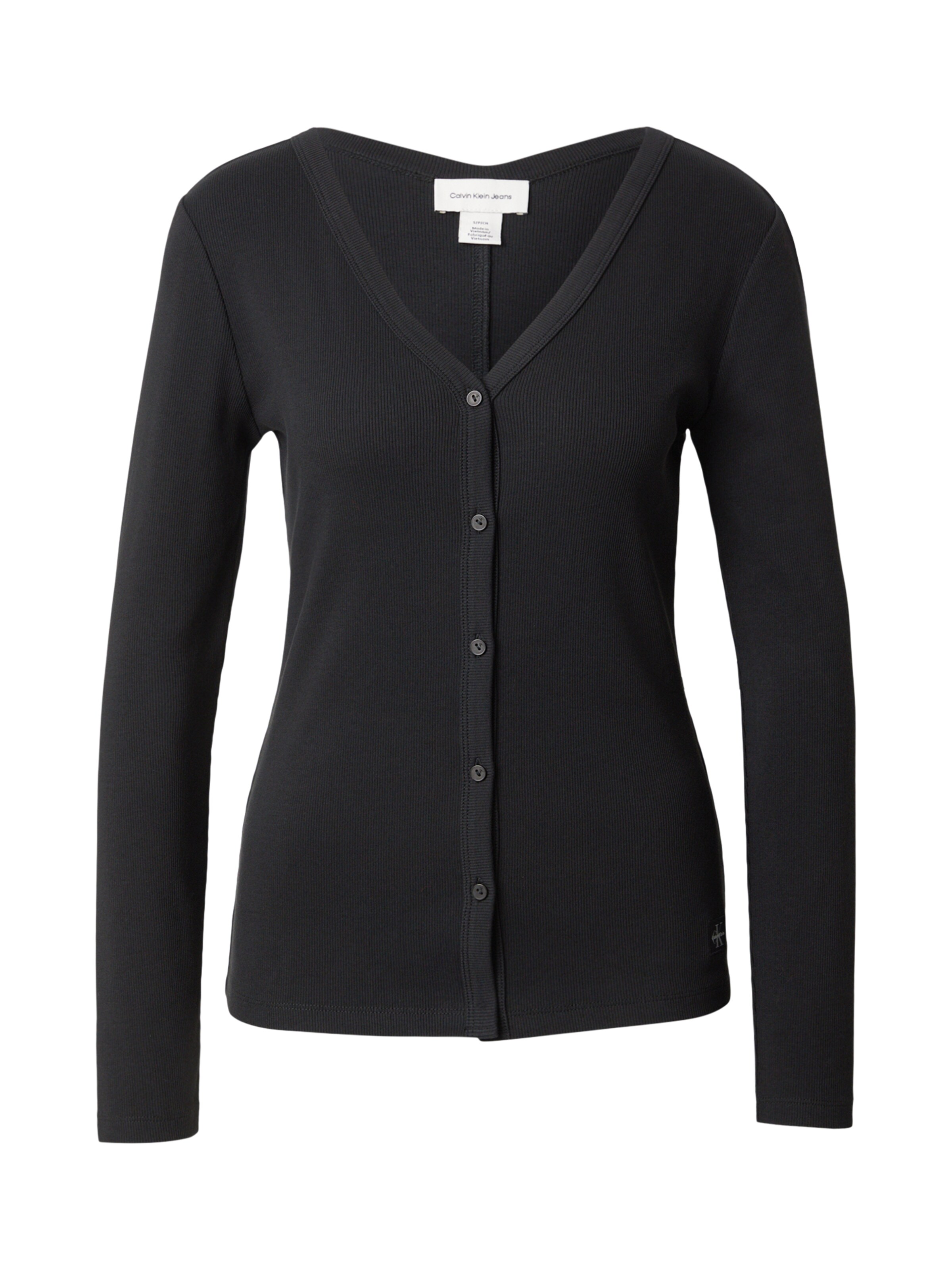 juoda Calvin Klein Jeans Kardiganas: priekis